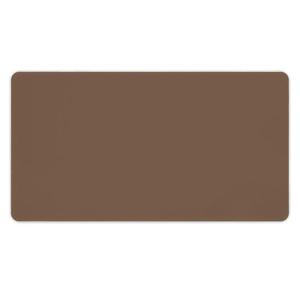2 Desk Mat Large Mouse Pads, Plain Brown Desk Pad with Stitched Edges Writing Mat for Computer Laptop, Office Desktop & Gamer Keyboard 16 x 30inch