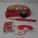 Meooeck Camping Adventure Piata Theme with Blindfold Bat and Confetti Birthday Piata Camp Party Decorations Camper Party Mexican for Camping Photo Prop Candy Holder(Car)