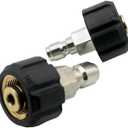 High Pressure Washer Adapter 1/4" to M22 14mm 15mm Quick Connect