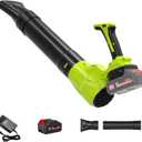5 Speed Leaf Blower Cordless with Battery and Charger & Extended Nozzle, Lightweight Handheld Powerful Electric Leaf Blower, Leaf Blowers for Lawn Care, Patio, Dust, Blowing Leaves(Green)