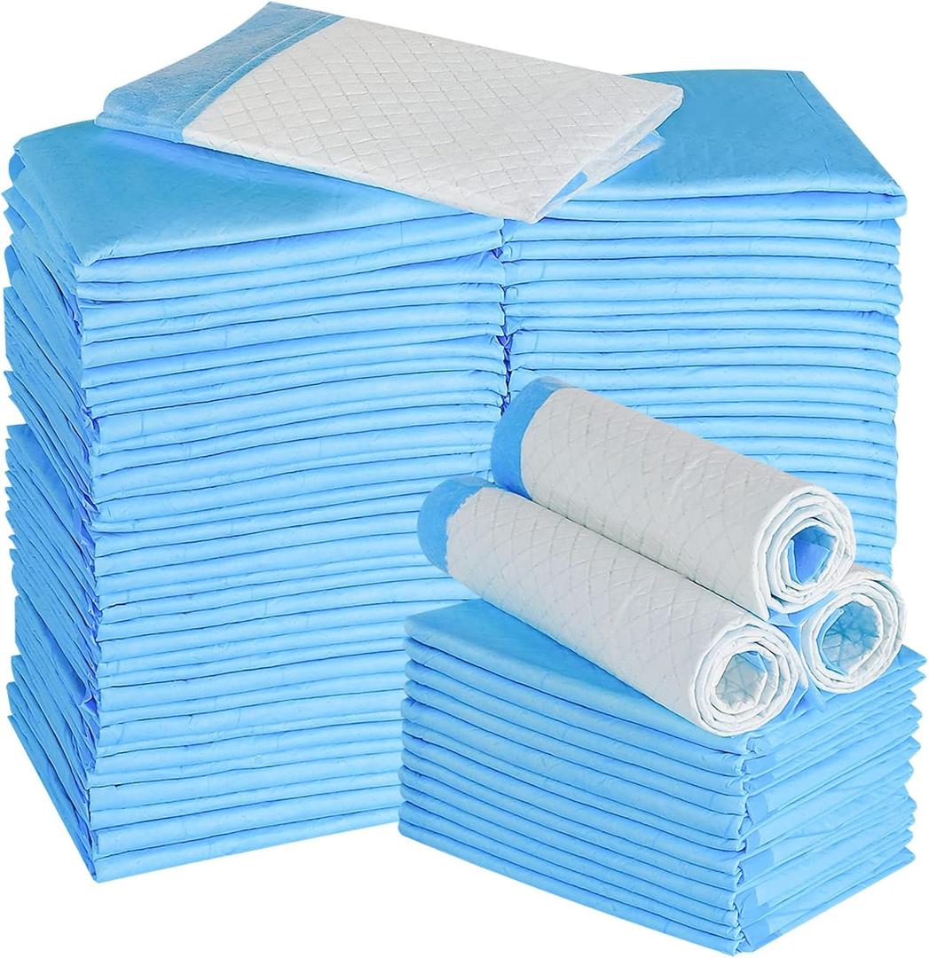 Disposable Puppy Training Pads 100 Count Pee Pads for Dogs, Cats, Rabbits and Guinea Pigs Waterproof Super Absorbent Odour Locking 13 x 18
