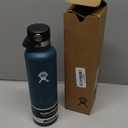 Hydro Flask Water Bottle - Insulated Stainless Steel - Straw Lid, Non Spill, Leakproof 24 Oz Indigo Blue