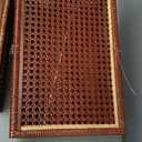Set of 2 handmade large rattan box with lid,natural color decorative box,rattan boxes for home decoration.They can hold most household items such as jewelry, cosmetics, small items, etc.