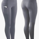 Yoga Pants with Pockets High Waist Tummy Control Leggings for Women 4 Way Stretch (US, Alpha, Regular, Dark Gray) Size XL