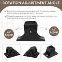 12 Pack Wrought Iron Balusters for Stairs - 1/2" Square Satin Black Metal Stair Balusters, 44" Length Hollow Iron Spindles with Swivel Shoes, Modern Baluster Kit for Home, Office, and Outdoor Use