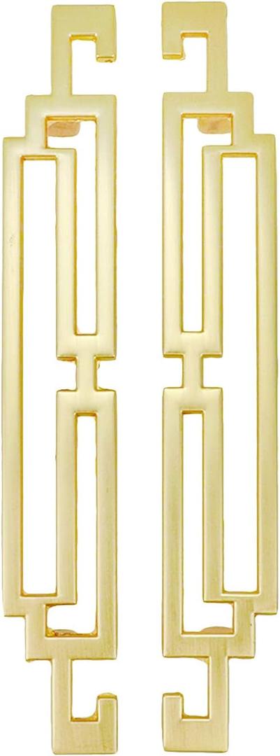 Semetall 7" Drawer Pulls, Modern Gold Cabinet Handles for Furniture Hardware Dresser Door with Screws,5" Hole Distance,Pack of 2 Semetall 7" Drawer Pulls, Modern Gold Cabinet Handles for Furniture Hardware Dresser Door with Screws,5" Hole Distance,Pack of 2
