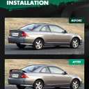SCITOO Black ABS Rear Trunk Spoiler Wing 50.78 Inch x 4.33 Inch Replacement fit for 2001-2005 for Honda Civic