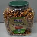Utz Sourdough Specials Pretzels, Original, 63 oz. Barrel, Classic Pretzel Knot with Rich Sourdough Flavor, Resealable Container, Tasty Party Snack with Zero Cholesterol (63 Ounce (Pack of 1))