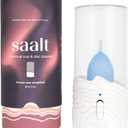 Saalt Menstrual Cup Steamer - Period Cup & Disc Sanitizer - Hands-Free Steam Sanitizer- No-Boil Design with Removable Power Cord - Compact & Portable - Arctic Mist
