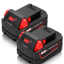 Packs Compatible for Milwaukee 18v Battery WK18 6.0Ah Batteries for Milwaukee Mk-18, Strong Power High Capacity for Milwaukee, Compatible with 48-11-1850 48-11-1852 48-11-1865 48-11-1862 48-11-1840