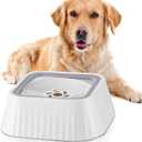 Dog Water Bowl,No Spill Water Bowl for Dogs 45oz Large Capacity,Safety Foam in the Dog Bowl, No Spill Bowl for Elevated Design Mess Proof is Easy to Clean, is Suitable for All Pets