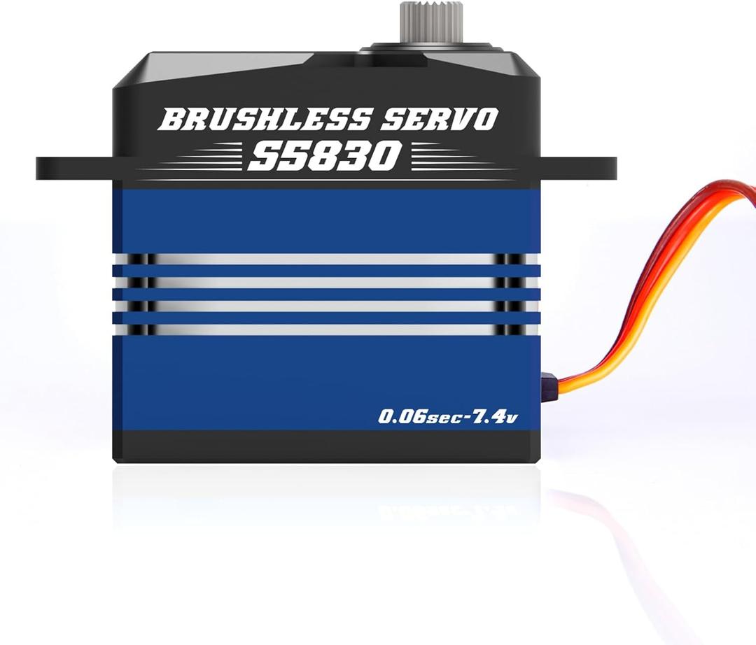 CYS 32KG RC Servo, Waterproof Brushless Servo, All Metal Digital Steering Gear, High Stall Torque RC Motor, Stainless Steel Gear, Full Aluminum Case, Anti-Burn, Anti-Shake