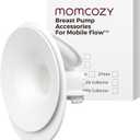 Momcozy Original Replacement Accessories for Upgraded Mobile Flow | Upgraded M9,Original Upgraded M9 Breastfeeding Parts,24mm Flange,1 Pack (White)