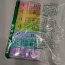 Sukuos AM PM Weekly Pill Organizer 2 Times A Day, Large Daily Pill Box Case 7 Day with Easy Push Button Design, Detachable Medicine Holder for Vitamin/Fish Oil/Supplements (Rainbow)