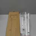 Kitsure Toilet Paper Holder Free Standing - Large Capacity Toilet Paper Holder for 4 Rolls, Rustproof Toilet Paper Stand with Non-Slip Stable Base, White, Medium (Medium - 1 Pack)