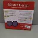 Bakken Pizza Baking Pan - Round Perforated Carbon Steel Pan with Non-Stick Marble Coating, Oversized Silicone Handle, Dishwasher Safe, High-Temperature Resistant, Durable & Easy Cleanup - Blue, 2 Pack