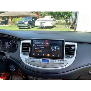 9" Car Stereo for Hyundai Genesis Sedan 2009 2010 2011 2012 2013 2014,Android 13 Wireless CarPlay Android Auto GPS Navigation 2+64GB Bluetooth WiFi FM/RDS SWC Split Screen + 4-LED Backup Camera