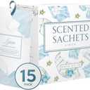 15 Pack Fresh Linen Sachets for Drawers and Closets, Scented Sachets for Drawers, Closet Freshener Sachet for Drawers to Refresh Any Space, Lavender Sachet Bags, Scented Drawer Fresheners (New)