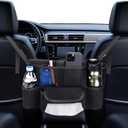 Car Handbag Holder Between Seats Suede Large Capacity Car Purse Holder Automotive Consoles, Fits Between Front Seats, Holds Wallet, Phone & Essentials
