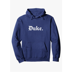 Duke, Royal Word Design for Goths & Emos Pullover Hoodie, Size XXL