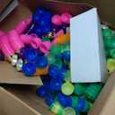 300 Pcs Plastic Easter Eggs Bulk Mega Pack (2.3") - Fillable Empty Easter Eggs with 6 Golden Eggs, 6 Bright Colors - Giant Easter Egg Hunt Event Supplies, Church & School Party Favors