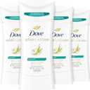 Dove Advanced Care Antiperspirant Deodorant Stick Rejuvenate 4 Count to help skin barrier repair after shaving by boosting skin's ceramide levels 72-hour odor control for soft underarms 2.6 oz