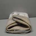 115L Extra Large Woven Cotton Rope Blanket Basket with Handles, Laundry Hamper Storage Bin for Pillows, Clothes, Bedroom and Living Room Organization, White & Brown