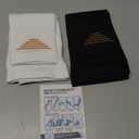 Doctor's Select 2 Pairs Copper Calf Compression Sleeve - Leg Compression Sleeves for Women & Men, Shin Splint Relief (Large-X-Large, Black and White)