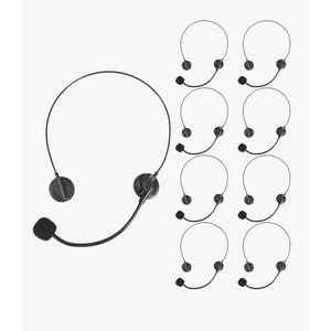 PROLOSO Play Headset with Microphone for Kids Toy Microphone Headband Rockstar Pop Singer Costume