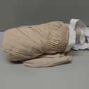 Biscaynebay Wrap Around Bed Skirts for Queen Size Beds 18" Long Drop, Light Camel Elastic Dust Ruffles Easy Fit Wrinkle & Fade Resistant Silky Luxurious Fabric Solid Machine Washable