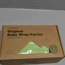 KeaBabies Baby Wrap Carrier - All in 1 Original Baby Carrier Newborn to Toddler Sling, Easy to Wear, Hands Free Bonding, Lightweight, Breathable Infant Wraps (Trendy Black) (One Size (Pack of 1))