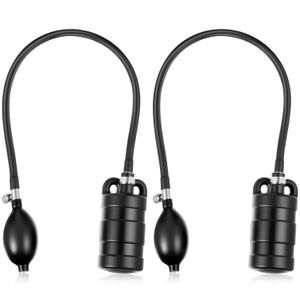 Glooglitter 2 Sets 3 Inch Sewer Test Plug with Hand Pump, Inflatable Pipe Plug Balloon Plumbing for Toilet & Shower Drain