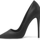 Elisabet Tang Women Pumps, Pointed Toe High Heel 4.7 inch/12cm Party Stiletto Heels Shoes Matte 7