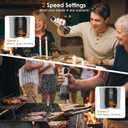 Electric Salt and Pepper Grinder Set with LED Light, 5 External Adjustable Coarseness, 800mAh Battery Life, 100ml*2 Large Capacity and Upgraded 2-Speed SettingThe Ultimate Kitchen Companion