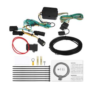 X AUTOHAUX 1 Set 118494 4-Pin 4 Way Trailer Wiring Harness Trailer Converter Towing Hitch Wiring for Ford Transit-150 250 2015-2022