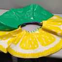 8 Pack Inflatable Pool Floats Kids, 4 Pcs Fruit Swim Tubes Rings and 4 Pcs Beach Balls, Pool Floaties Summer Hawaiian Beach Toys Swimming Luau Party Floats for Kids Adults Water Fun