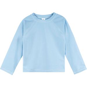 Gerber Unisex Baby Toddler UPF 50+ Long Sleeve Rashguard Swim Shirt (2T, Light Blue)