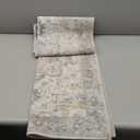 Washable 2x5 Hallway Runner Rug: Vintage Water Resistant Kitchen Entryway Rug Ultra Soft Living Room Bedroom Carpet with Non Slip Backing Indoor Low Pile Floor Mat for Bathroom Dining Room(2X5,Beige)