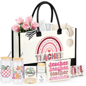 Teacher Appreciation Gifts, Teacher Valentine Christmas Gifts Ideas Basket Set of 5