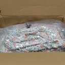 King Comforter Set - 7 Pieces Ruffle Pink Ditzy Bedding Sets, Shabby Chic Farmhouse Bed in a Bag King with Floral Comforter, Sheets, Pillowcases & Shams