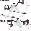 MOMODA Under Desk Bike Pedal Exerciser with LCD Display Portable Mini Exercise Bike for Arm and Leg