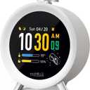 MOMILLA Alarm Clocks for Bedrooms, 2.8" Color Display, 7-Day Programmable 4 Alarms, Loud Alarm Clock for Heavy Sleepers Adults/Kids/Teen, Digital White Noise Sound Machine, Easy to Set, Hourly Chime