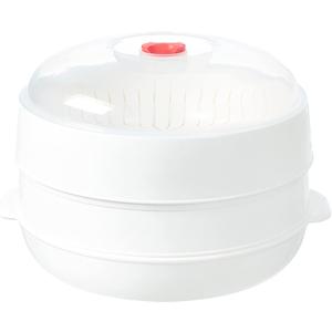 Microwave Vegetable Steamer, Microwave Steamer for Vegetables, Microwave Heating Bowl, Micro Cookware for Cooking (2 - Layer)