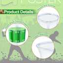 TURNMEON 50 Pcs 16 Oz Football Party Supplies Cups with Lids, Thickened Football Plastic Cup 2 Designs Disposable Spill-Proof Drinking Cups Sports Tailgate Events Party Favors Decorations