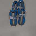 QUMY Dog Shoes for Small Dogs, Puppy Dog Boots & Paw Protectors for Winter Snow Day, Summer Hot Pavement, Waterproof in Rain Weather, Ourdoor Hiking, Indoor Hardfloor Skid-Resistant Sole Blue Size 4