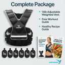 EMPOWER Weighted Vest for Women with Reflective Strips – Fixed 8lbs, Adjustable 4-10lbs (4 in1) or Adjustable10-16lbs (4 in 1), Strengthen Muscles, Boost Bone Health, and Burn More Calories for Workout - Rucking Vest