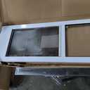 PetSafe 1-Piece Sliding Glass Pet Door for Dogs and Cats - Adjustable Height up to 80 11/16"- Large, White, No-Cut DIY Install, Aluminum Patio Panel Insert, Great for Renters or Seasonal Installation (75 7/8" to 80 11/16" Sliding Door)