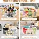 Snack Bar Station Bins, Transparent Rotating Snack Storage Pantry for Office Party Kitchen Cabinets Table, Snacks Basket Organizer, Snacks Holder Shelf, Carousel Storage for Food, Spices, Cosmetics