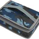 FlowFly Small Insulated Lunch box Portable Soft Bag Mini Cooler Thermal Meal Tote Kit with Handle for Work & School, Camo