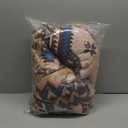 Dintszyayue Boho Quilt Set, King Size, 3 Pieces Aztec Texture Bedspread Brown Southwestern Coverlet Set Soft Lightweight Bed Cover for All Season Microfiber Bedding with 2 Pillowcases (Brown, 104"x90")